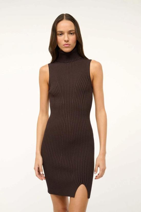  스타우드 숏 원피스 캘럼 드레스 어스 - STAUD