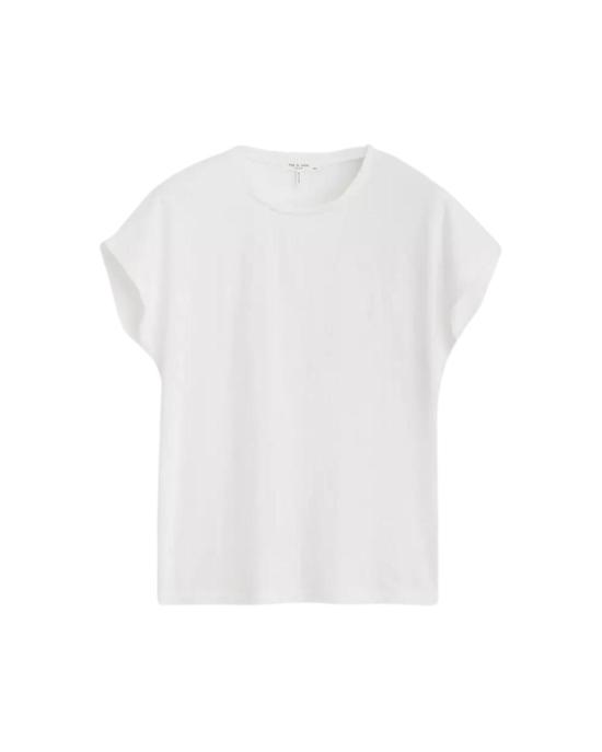  랙앤본 반팔 티셔츠 래그앤본 더 슬럽 플리츠 티셔츠