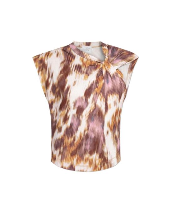  이자벨마랑에뚜왈 민소매 티셔츠 Isabel Marant Etoile Nayda 티셔츠 Ecru/Ochre