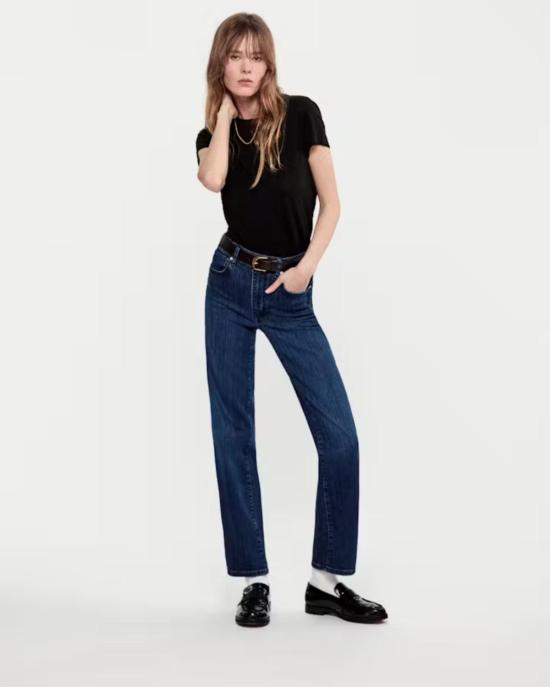  프레임 데님 팬츠 데님 르 슬릭 스트레이트 썬더스톰