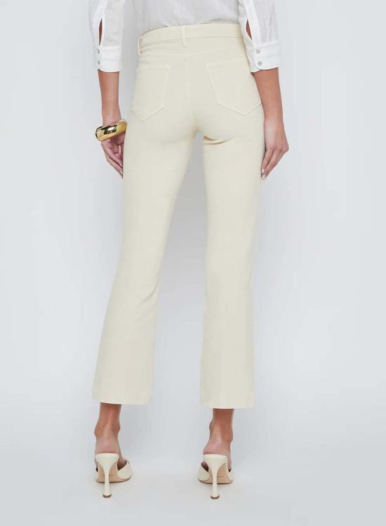  라장스 크롭 팬츠 L'agence Mira U/Hr 크롭 마이크로 부츠 팬츠 크렘 브륄레 - L'AGENCE