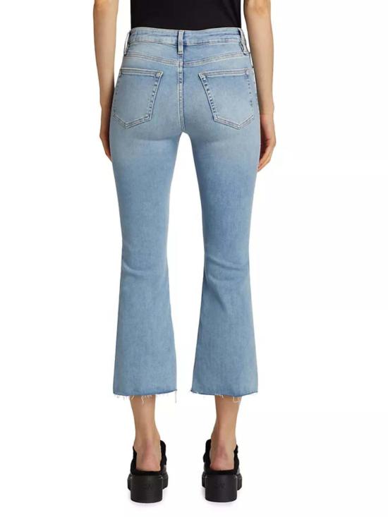  프레임 데님 팬츠 데님 르 크롭 미니 부츠 스텝 헴 데님 콜로라도 - FRAME