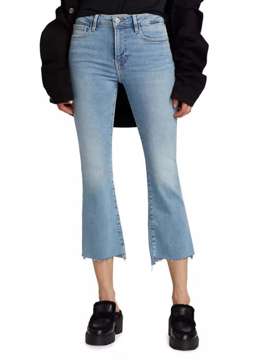  프레임 데님 팬츠 데님 르 크롭 미니 부츠 스텝 헴 데님 콜로라도