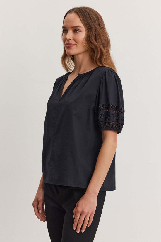  벨벳 블라우스 마르타 탑 - VELVET