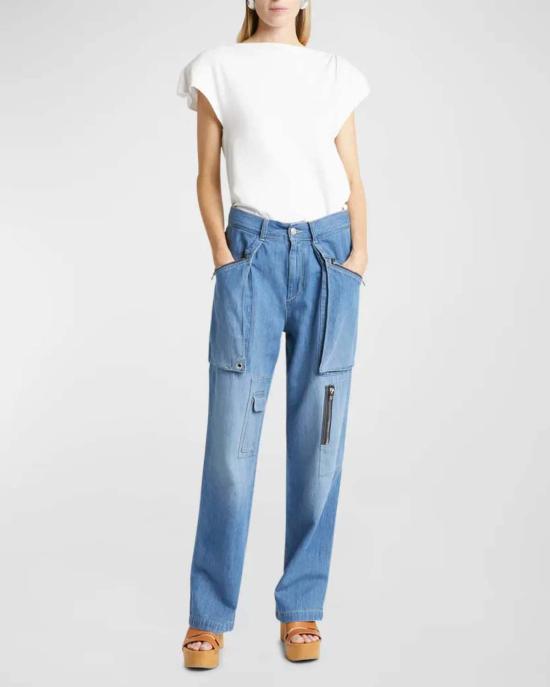  이자벨마랑에뚜왈 반팔 티셔츠 Isabel Marant Etoile Sebani 티셔츠 - ISABEL MARANT ETOILE