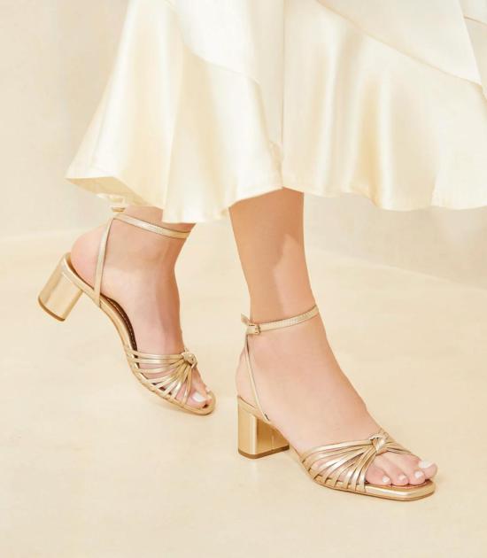  로플러랜달 샌들 뢰플러 랜달 올리비아 노트 미드힐  샴페인