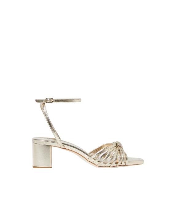  로플러랜달 샌들 뢰플러 랜달 올리비아 노트 미드힐  샴페인 - LOEFFLER RANDALL