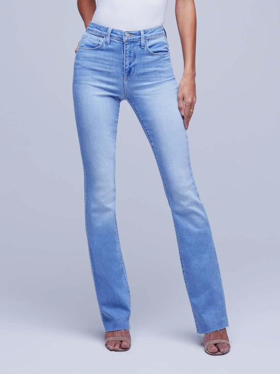  라장스 데님 팬츠 L'Agence Ruth H/R 스트레이트 오마하