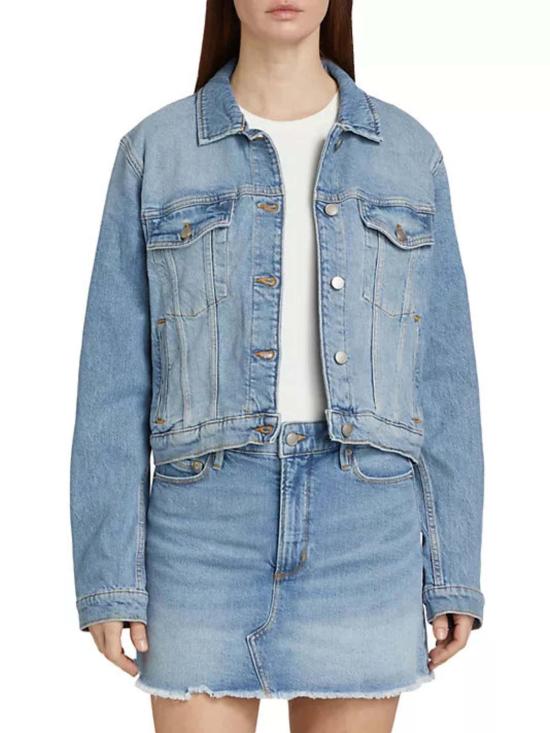  굿 아메리칸 데님 자켓 커미티드 투 핏 재킷 인디고 - GOOD AMERICAN