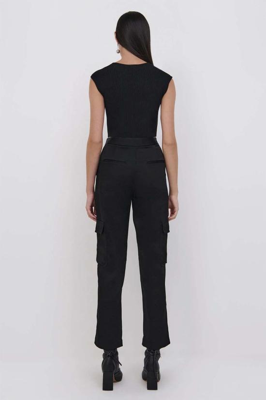  심카이 민소매 티셔츠 아비아 크롭 티 블랙 - SIMKHAI