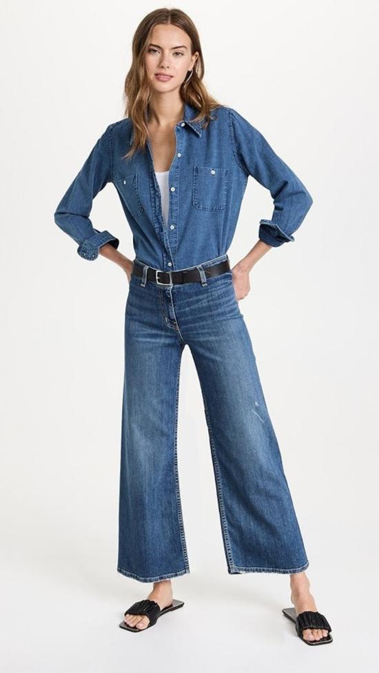  닐리로탄 데님 팬츠 닐리 로탄 메건 진 클래식 워시 - NILI LOTAN