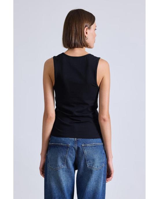  어피스 어파트 후드 티셔츠 우리 로우 컷 탱크 - APIECE APART