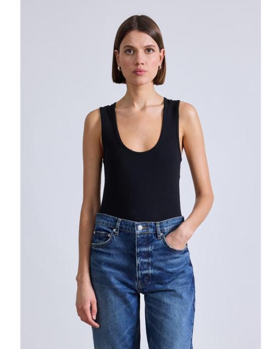  어피스 어파트 후드 티셔츠 우리 로우 컷 탱크 - APIECE APART