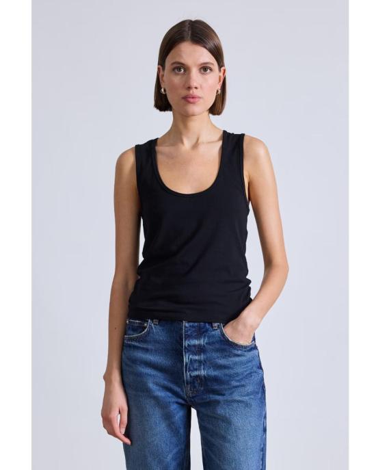  어피스 어파트 후드 티셔츠 우리 로우 컷 탱크