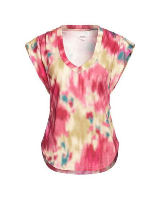  이자벨마랑에뚜왈 민소매 티셔츠 Isabel Marant Etoile Zilen 티셔츠 베이지/라즈베리