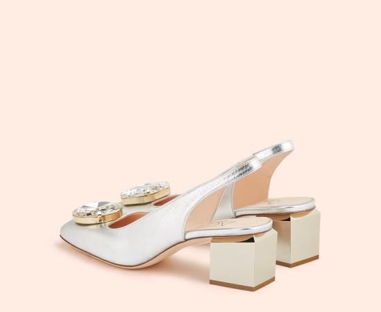  에이지엘 힐/펌프스 Agl Angie Sb 크리스털 펌프 실버 - AGL