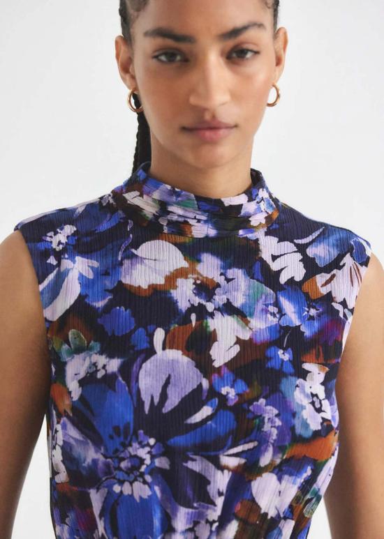  데렉 램 숏 원피스 Derek Lam Laura 버블 헴 드레스 토파즈 멀티 - DEREK LAM