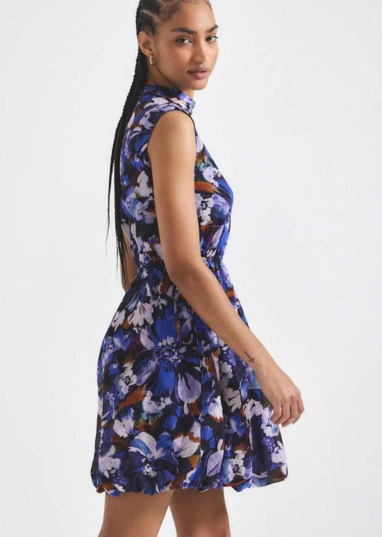  데렉 램 숏 원피스 Derek Lam Laura 버블 헴 드레스 토파즈 멀티 - DEREK LAM