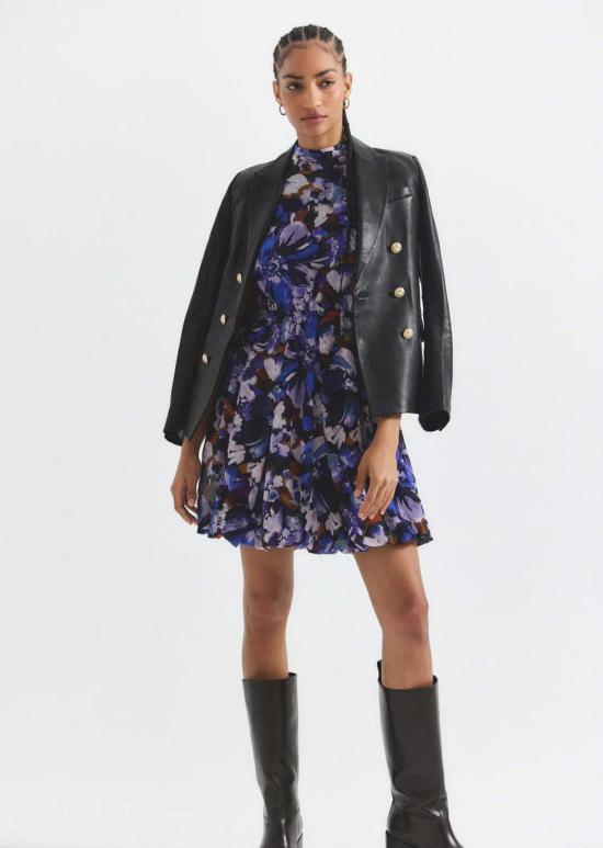  데렉 램 숏 원피스 Derek Lam Laura 버블 헴 드레스 토파즈 멀티