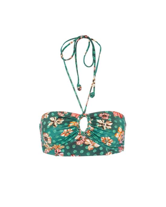  울라 존슨 비키니 수영복 플린 비키니 탑 베리디안