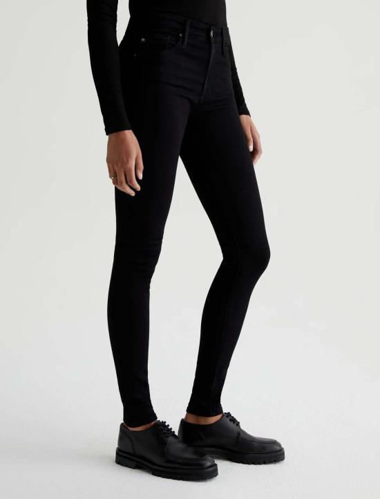  아드리아노 골드슈미드 데님 팬츠 Ag Jeans Farrah Jean 슈퍼 블랙 - ADRIANO GOLDSCHMIED