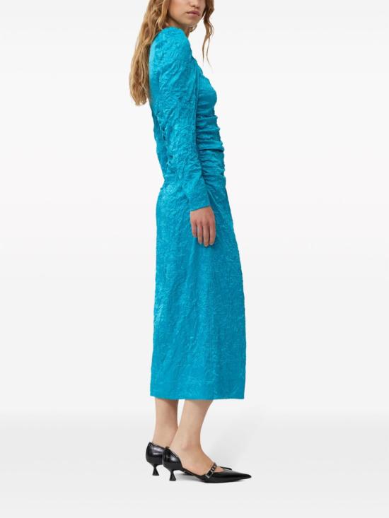  가니 롱 원피스 F8575 blue - GANNI