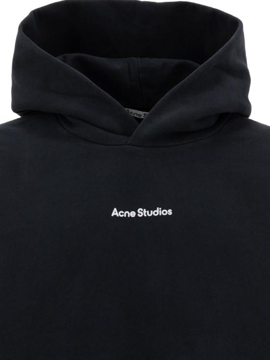 25SS 아크네 스튜디오 후드 티셔츠 CI0170900 Black - ACNE STUDIOS
