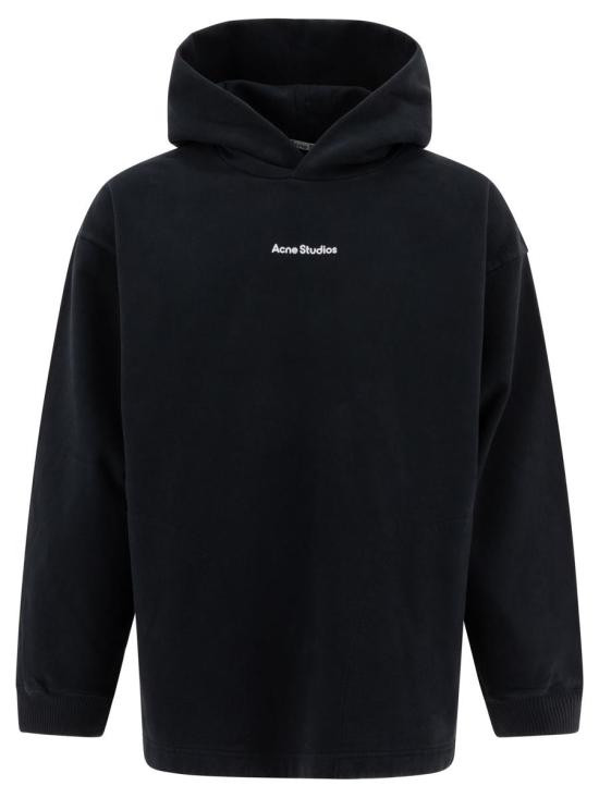 25SS 아크네 스튜디오 후드 티셔츠 CI0170900 Black