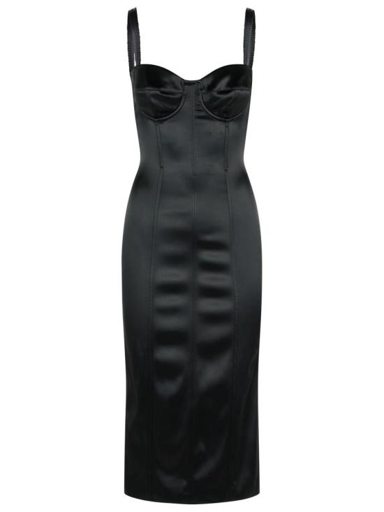 25SS 돌체앤가바나 미디 원피스 F6DIHT FURADN0000 Black