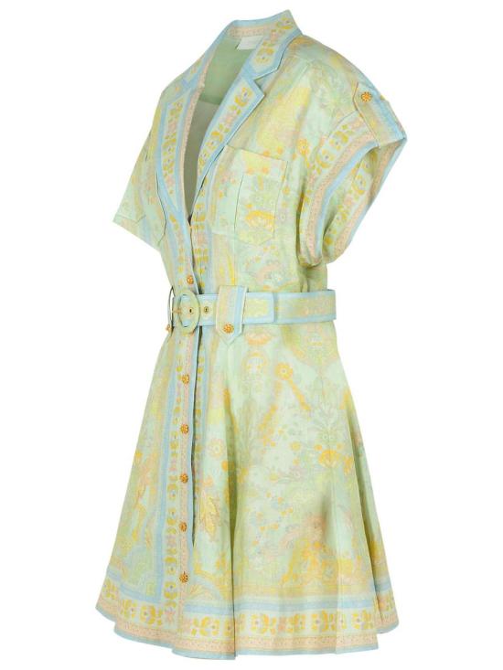 25SS 801 숏 원피스 1010DRS252MINML GREEN - ZIMMERMANN