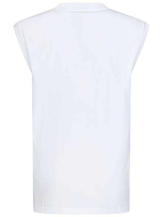 25FW 발망 민소매 티셔츠 CF1ED001BB02GAB WHITE - BALMAIN