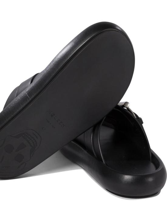 25SS 알렉산더 맥퀸 샌들 809960WIACT1064 Black - ALEXANDER MCQUEEN