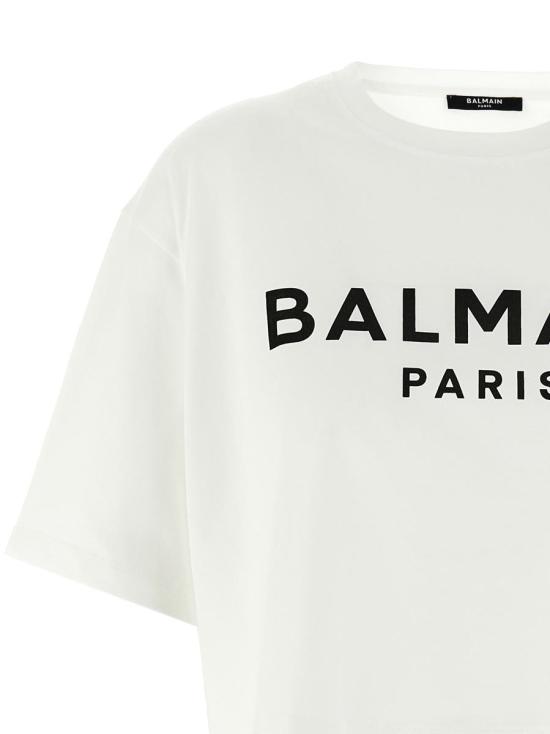  발망 반팔 티셔츠 BF1EE020BB02GAB WHITE - BALMAIN