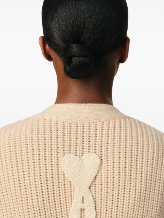  아미 가디건 E25UKC168KN0068 beige - AMI