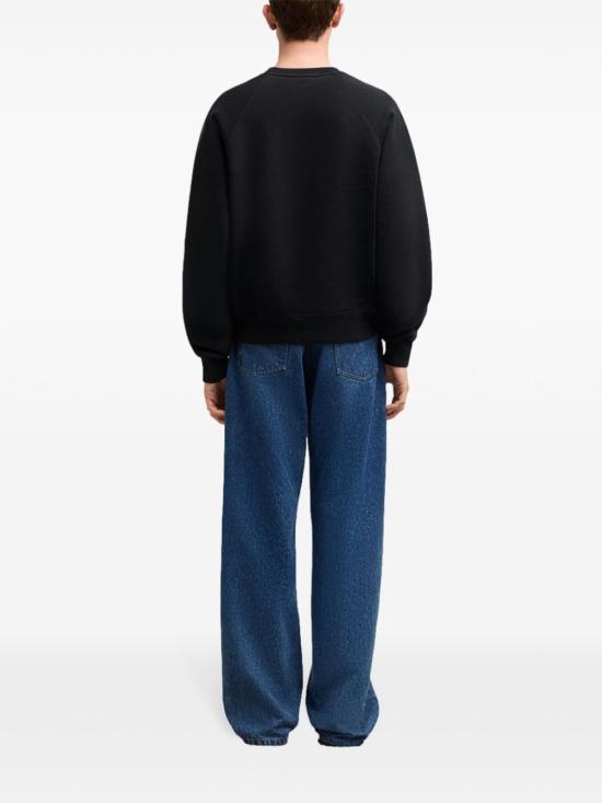  아미 긴팔 티셔츠 H24USW040JE0091 black - AMI