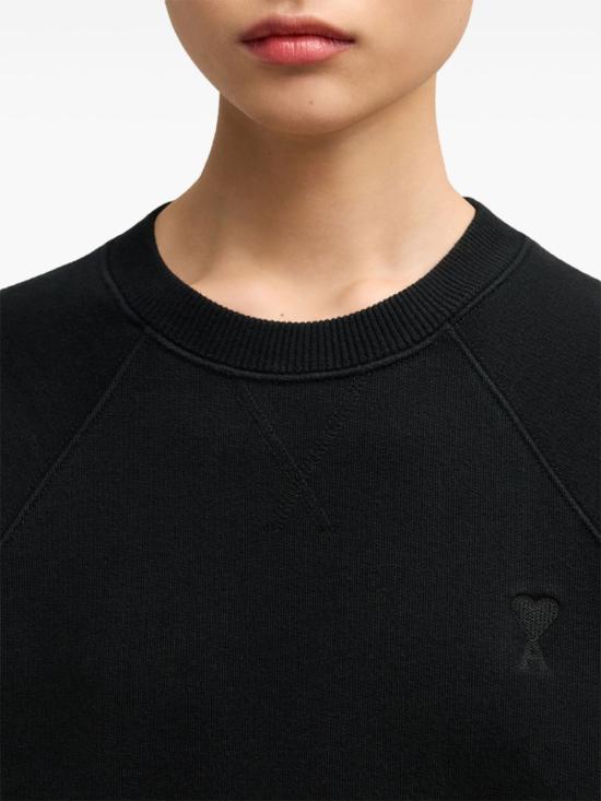  아미 긴팔 티셔츠 H24USW040JE0091 black - AMI