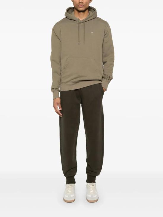  아미 트레이닝/조거 팬츠 UTR240JE0091 olive brown - AMI