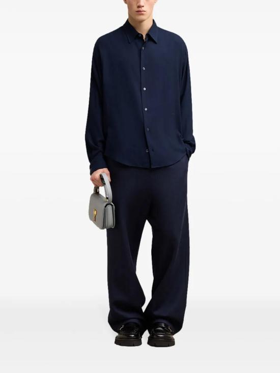  아미 셔츠 H24USH176VI0020 navy - AMI
