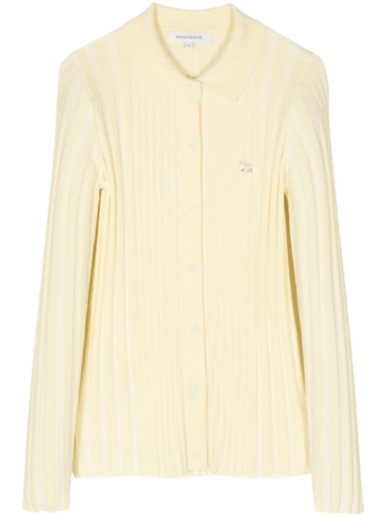  메종키츠네 가디건 MW00205KT1104P726 lemon