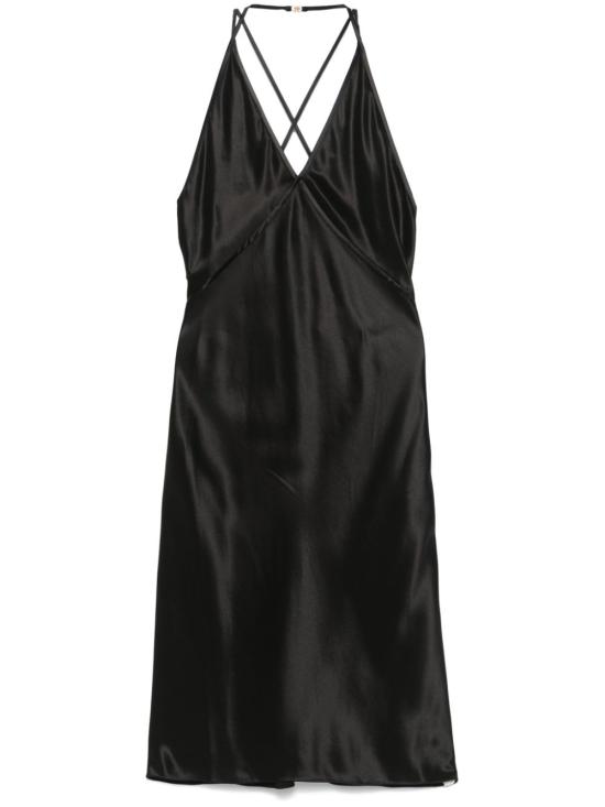  생로랑 미디 원피스 797614Y001W black