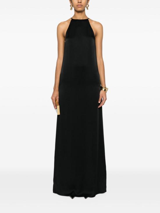  생로랑 롱 원피스 777637Y3G36 black - SAINT LAURENT