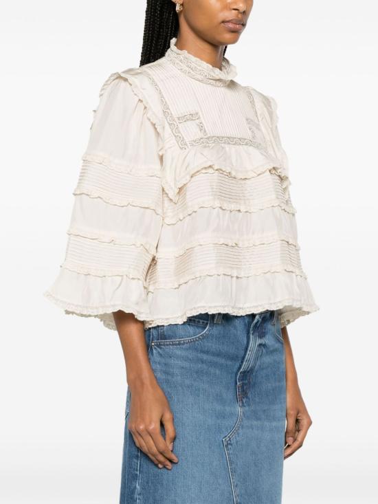  이자벨마랑 블라우스 HT0358FAB1J10I beige - ISABEL MARANT