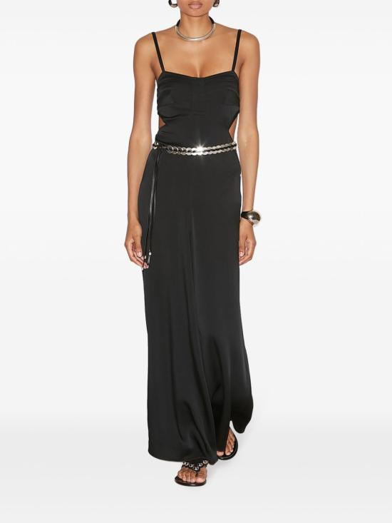  이자벨마랑 롱 원피스 RO0765FAC1J04I black - ISABEL MARANT