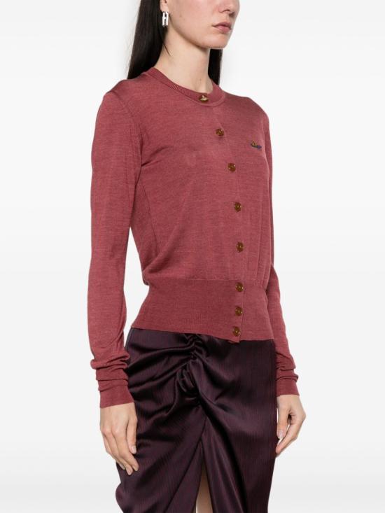  비비안웨스트우드 가디건 1803002PY001A dark red - VIVIENNE WESTWOOD