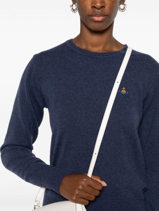  비비안웨스트우드 스웨터 1803002SY0018 indigo - VIVIENNE WESTWOOD