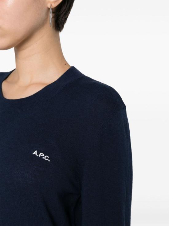  아페쎄 스웨터 COEZJF23294 navy - A.P.C.