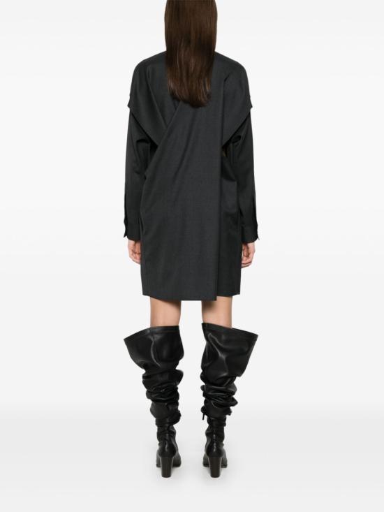  펜디 숏 원피스 FDD179ARUY dark grey - FENDI