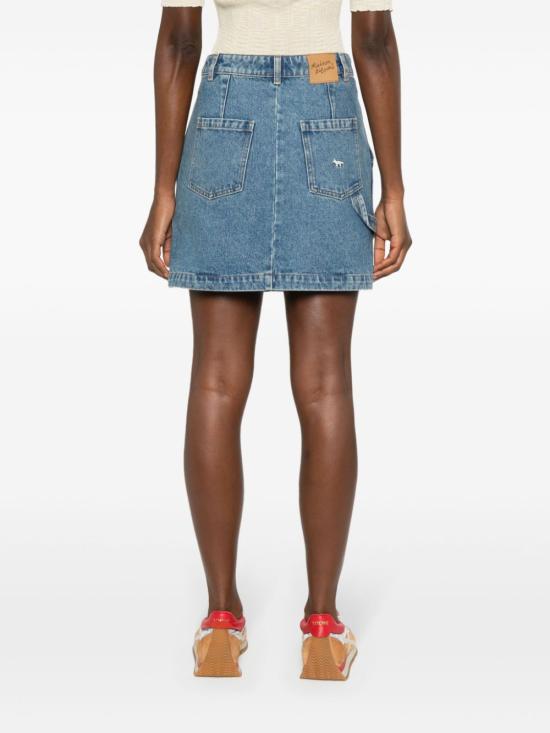  메종키츠네 숏 스커트 MW01505WW5023 blue - MAISON KITSUNE