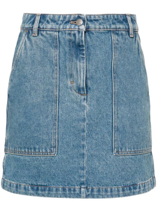  메종키츠네 숏 스커트 MW01505WW5023 blue