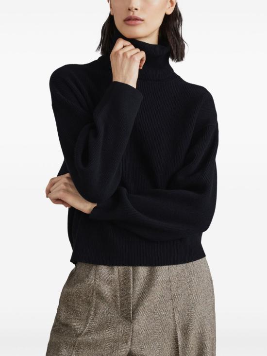  브루넬로 쿠치넬리 터틀넥 M16129313C101 black - BRUNELLO CUCINELLI